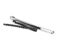 Keenso Polished Chrome -Plated Chain Key Strong Ergonomic Hand Tool for Pipe Adaptation (15 Inch)