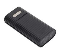 Keenso Portable Battery BAY CONCRICE 2 Batteries Box Mikro Input Fast Charging for the Emergency Use of Mobile Phones (Black)