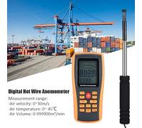 Keenso Portable Digital Digital Wind Speed Anemometer for Model Aircraft, Surfing, Hand Gliding, 500 Data Storage, High Sensitivity