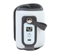 Keenso Portable LCD Display Baby Milk Warmer Fast Heating Bottle Warmer for Travel, 5 Adjustable Temperature Settings for Moms on The Go (Blue)