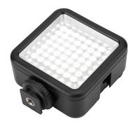Keenso Portable LED Camera Video Light 49pcs LED 6000K Color Temperature Adjustable Brightness AA Battery Power & Cold Shoe Mount for Vlogging Interviews