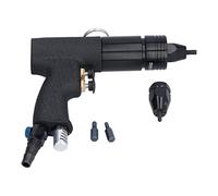 Keenso Portable Pneumatic Riveting Machine 3/16 1/4 Heads British Standard KV-802BA - Strong Pulling Force, Labor Saving Operation - Ideal for Metal Plate, Pipe Fastening Alloy Steel Material