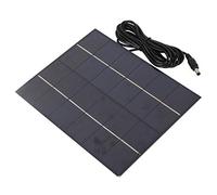 Keenso Portable Solar Panel, Efficient 5.5W 6V Polycrystalline Silicon Charger, Solar Battery Charger, DC Port Power Supply, for Camping, Mountaineering, Outdoor Adventures