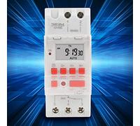 Keenso Precise Digital Timer Switches with 7 Days Programmable LCD Display 30A AC for Commercial Lighting Control
