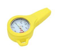 Keenso Pressure Gauges, Steel Copper Digital Diving Pressure Meter for Accurate Reading and Luminous Design in Dark Environments (Yellow)