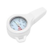 Keenso Pressure Gauges, Steel Copper Digital Diving Pressure Meter for Accurate Reading and Luminous Design in Dark Environments (White)