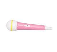 Keenso Pretend Microphone Toy 1/1 Reduction for Singing Practice, Photography Prop, Lightweight ABS Construction (Pink)