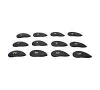 Keenso PU Leather Golf Iron Head Covers Set, for Right and Left Handed Clubs with Soft Inner Lining, Protect From Scratches, Marks, and Dents, 6.69x3.78in, Black