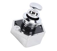 Keenso Push Button Latch, Keyless Convenient Enhanced Security Easy Installation Cabinet Door Lock, with Smooth Surface Finish, for RV Yacht Motorhome Caravan (Chrome)