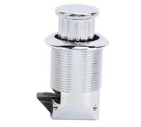 Keenso Push Button Latch, Keyless RV Cabinet Lock with One Button Operation, for RVs Yachts Motorhomes Caravans (Chrome)