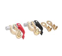 Keenso Quick Disconnect Battery Terminal Clamp Brass Positive Negative Connector for 12V 6V 24V Boat Race Car