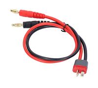 Keenso RC Car Charging Cable High Flexibility Banana Plug Charging Cable for Outdoor Suitable for Various Remote Control Car Models and Aircraft Models 14AWG T Plug to 4.0mm Banana Male