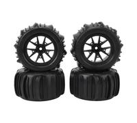 Keenso RC Car Tires, 4PCS 12mm Hex Hub 85mm Diameter Rubber Tire Replacement for 16A01 16A02 16A03 16A04 16A08 1/16 RC Car