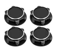 Keenso RC Hex Wheel Nut, 4PCS 17mm Lightweight Aluminum Alloy Anti Loose Dustproof Hex Nut for 1/8 RC Car (Black)