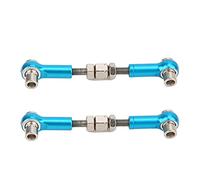 Keenso RC Steering Linkage Rod, CNC Machined Metal Adjustable Upgrade Parts, Enhances Control for HPI RS4 Sport 3 1/10 RC Cars (Blue 113696B)