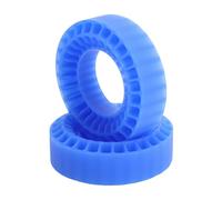 Keenso RC Tire Inserts 1.0 Inch Dual Layer Hollow Silicone Liners for Enhanced Grip Shock Absorption Off Road Crawler Upgrades 55x20mm Model Car Accessories (Blue)
