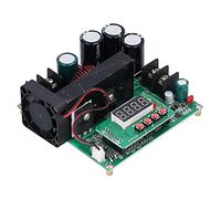 Keenso Read the Reading of the Boost Module Digital Display Control of Adjustable Voltage Controller Converter for the Boost Module for the Voltage Control, DC Controller with a Cooling Fan