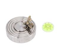 Keenso Record Weight, Stainless Steel Adjustable Turntable Stabilizer, Improved Sound Stability with Bubble Level for Enthusiasts