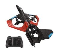 Keenso Remote Control Glider, RC Airplane 4k HD Camera EPP Foam Fixed Height Hover 4 Engine Turbofan Cool Lights for Garden for Adult (Triple Battery)
