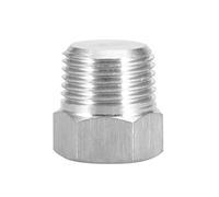 Keenso Robust Stainless Steel Tube Pipe Connector Six -Cant Head Sockets Pipe Measurements Practical and Simple 1PCs Essential Equipment for The Daily Lifespan (PT1/2(1PCS))
