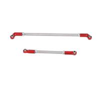 Keenso Rod, 7mm Ball Head Holder with High Strength Aluminum Alloy for Precision Steering Link RC Vehicles 104mm Compatible with VP F10 Phoenix Axle Bridge (Red)