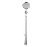 Keenso Round Inspection Mirror Telescoping Mirror, Retractable Telescopic Mirror Tool Telescoping Mirror Hand Tool with Handle for Mechanics Cars
