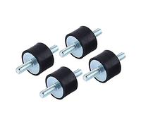 Keenso Rubber Anti Vibration Mount, 4Pcs M4 15 * 10 Rubber Mounts Anti Vibration Rubber Mounts Shock Damper for Air Compressors, Diesel Engines, Gasoline Engines, Water Pumps