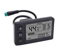 Keenso S866 LCD Display, Electric Bike S866 LCD Display Meter 24V 36V 48V Control Panel with Waterproof Plug Electric bicycle modification accessories