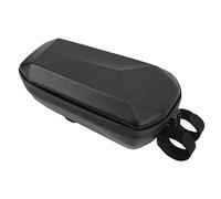 Keenso Scooter Handlebar Bag Synthetic Leather Hard Shell Front Storage Bag 4L Water Resistant Zipper Inner Mesh Pocket for Electric Scooter Folding Bike Adult Kids