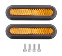 Keenso Scooter Wheel Cover, Scooter Rear Side Wheel Cover Electric Scooter Rear Wheel Cover Reflector Reflective Strip with Screws for Xiaomi M365/PRO/PRO2 Electric bicycle modification accessories