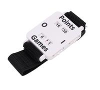 Keenso Score Counter Wrist Watch, Plastic Manual Type Stroke Keeper Watch with Elastic Adjustable Wristband, Quick Number Tracking, 30 X 4.5 X 1cm for Cricket Tennis Table Tennis (White)