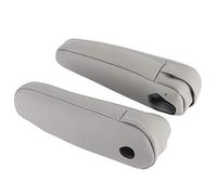 Keenso Seat Armrest Cover Microfiber Leather Armrest Cover Protector 2PCS Direct Replacement Easy Clean Scratch Resistant for RX 300 330 350 2003 to 2009 (Gray)