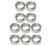 Keenso Set of 10pcs 15 Mm Stainless Stainless Steel Washer OD 12 Mm Accessory Room Kit Material for Space Creation and Smooth Movements on Trees and Bearings (3515-0015-0060)