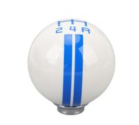 Keenso Shift Knob, 5 Speed Gear Manual Shifter Knob Ergonomic Design with Clear Gear Numbers and 3 Adapters Fit for 1967-2018 (White Blue)