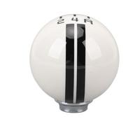 Keenso Shift Knob, 5 Speed Gear Manual Shifter Knob Ergonomic Design with Clear Gear Numbers and 3 Adapters Fit for 1967-2018 (White Black)