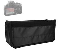 Keenso Shockproof Camera Insert Case Pouch Lightweight DSLR Camera Bag for Outdoor Adventurers Blue 12.6x6.3x3.94 Inch (Black)