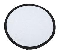 Keenso Silver White 2 In1 Reflective Portable Round Photography Reflector for Texture, Clear Details, Soft Light Fill, Metal Material (30cm)