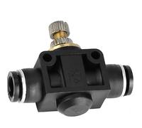Keenso Simple and Reliable Pipe Air Control T Form Tube Pneumatics Adjustment Controller Valve for Controlling The Air (6mm)