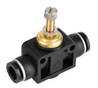 Keenso Simple and Reliable Pipe Air Control T Form Tube Pneumatics Adjustment Controller Valve for Controlling The Air (4mm)