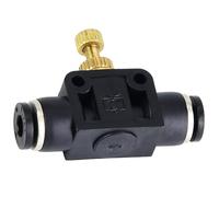 Keenso Simple and Reliable Pipe Air Control T Form Tube Pneumatics Adjustment Controller Valve for Controlling The Air (8mm)