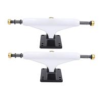 Keenso Skateboard Trucks, 2PCS Sturdy Aluminum Skateboard Bracket Lightweight Tensor Trucks Skateboards(White) Riding