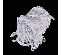 Keenso Soccer Goal Net, 3 x 2m Polypropylene Fiber White Football Goal Net Replacement Sports Match Training Tools