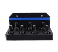 Keenso Socket Set Wall Mount Organizer, Aluminum Alloy Front Fork Cap Tool Holder with Secure Grip, Space Saving Storage Rack for Garage Bike Repair Cycling Maintenance