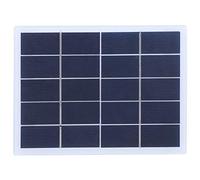 Keenso Solar Panel, Compact Design 6.7 x 5.1 x 0.1inch, 3W 5V Polycrystalline Silicon Solar Panel Solar Laminate DIY DC Output Charger Battery Camping