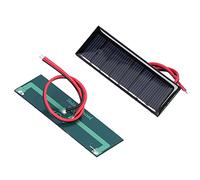 Keenso Solar Panel Durable Electronic Wire for Science Portable Solar Board, DIY Charger for School Supplies 2Pcs 0.2W 4V 75x25mm