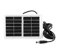 Keenso Solar Panel Portable Charger, Polysilicon 6V 1.2W Charging Panel with 5.5mm Cable, Stable Output Compact Size Lightweight Design for Camping Fishing Emergency Lamps Fans