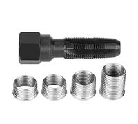 Keenso Helicoil Thread Repair Kit, Spark Plug Helicoil Kit, Carbon Steel Motorcycle Spark Plug Thread Repair Kit Spark Plug Re-thread Tap Tools with Inserts for 14mm Sparking Plugs Repair