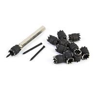 Keenso Spot Weld Cutter Drill Bit Set with Hex Shank, 13 Pcs Durable Double | High Strength Steel Construction, Compatible with Car Panel Separation, Includes 11 Double Side Cutters, 1 Hex Shank, 2