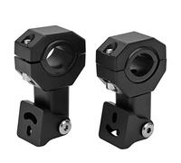 Keenso Spotlight Mounting Bracket, 2 Pcs Aluminum Adjustable Headlight Clamp Holder with 360 Degree Rotating Neck and Rubber Inserts, for Motocross Off Road ATV UTV