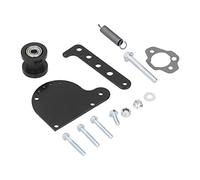Keenso Spring Loaded Chain Tensioner Kit, Metal Alloy + Spring + Cardboard Chain Tensioner Kit Black Spring Loaded Chain Tensioner Kit Fit for 49cc 66cc 80cc Engine Motorized Bike